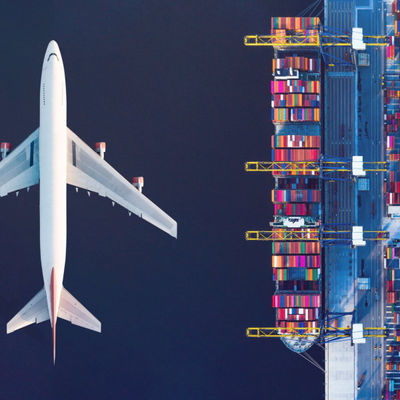 Luft- und Seeschifffahrt von China nach Großbritannien
